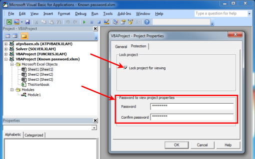 excel vba project password recovery xlsm format